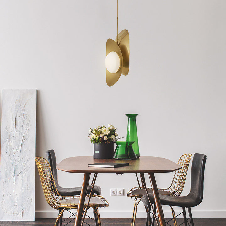 Golden Ingot Pendant Light in coffee