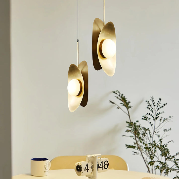 Golden Ingot Pendant Light in lounge