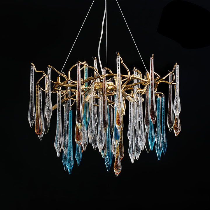 Golden Water Drop Chandelier 000