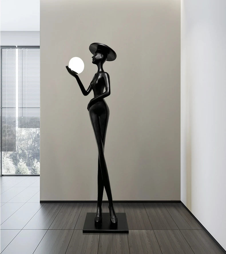 Greeter Art Floor Lamp