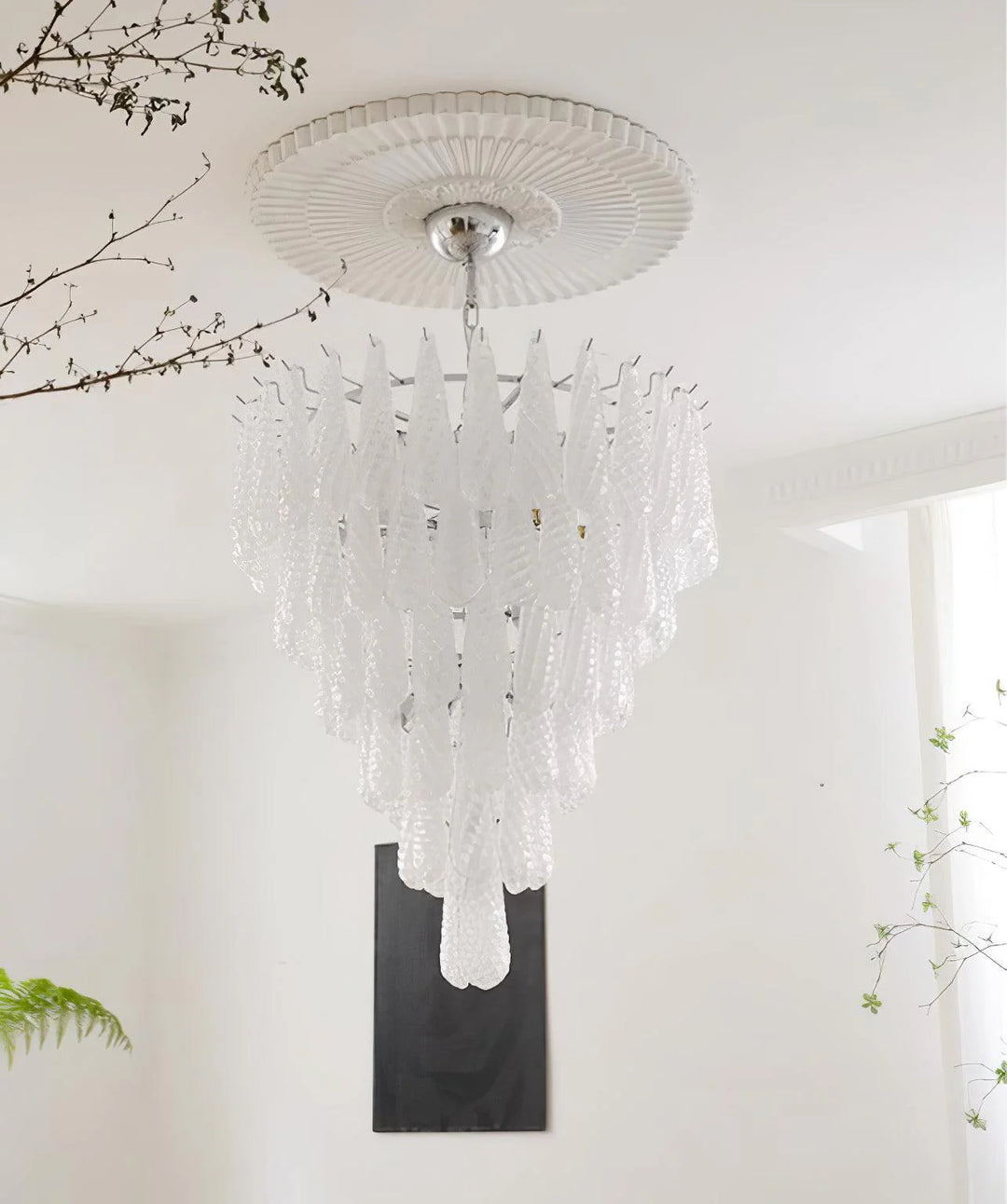 Grid Glass Waterfall Chandelier 11