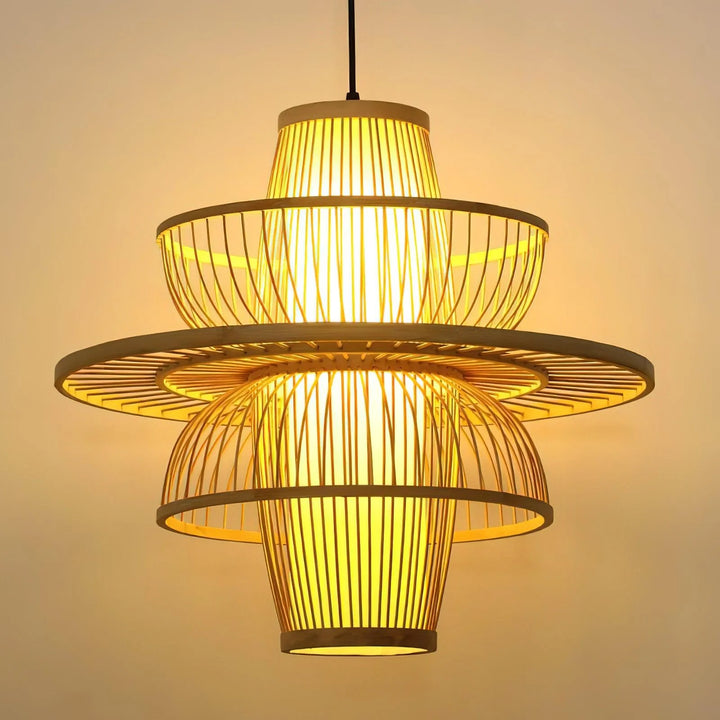 Handmade Bamboo Pendant Lamp 15