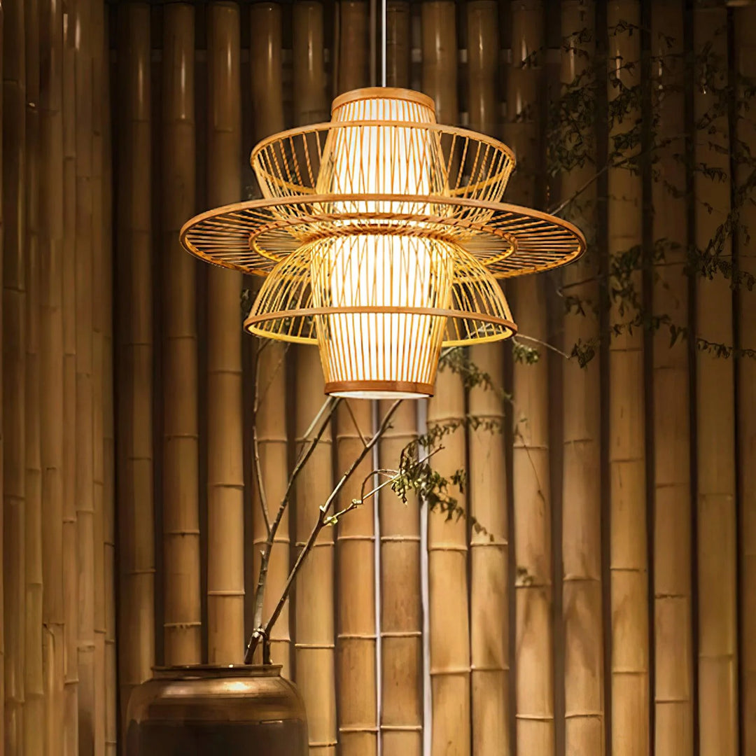 Handmade Bamboo Pendant Lamp 9