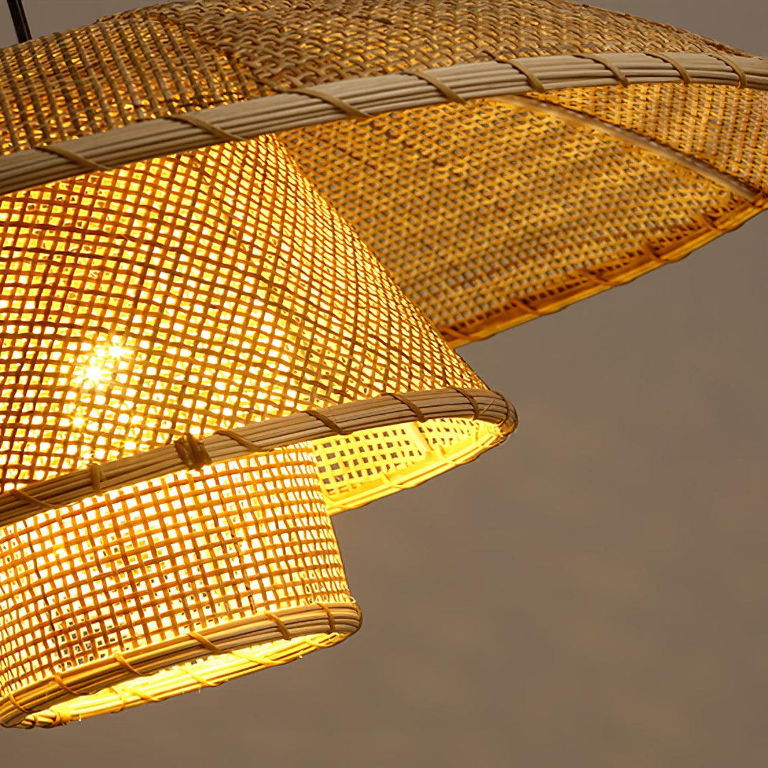 Hat Weave Rattan Pendant Lamp 6