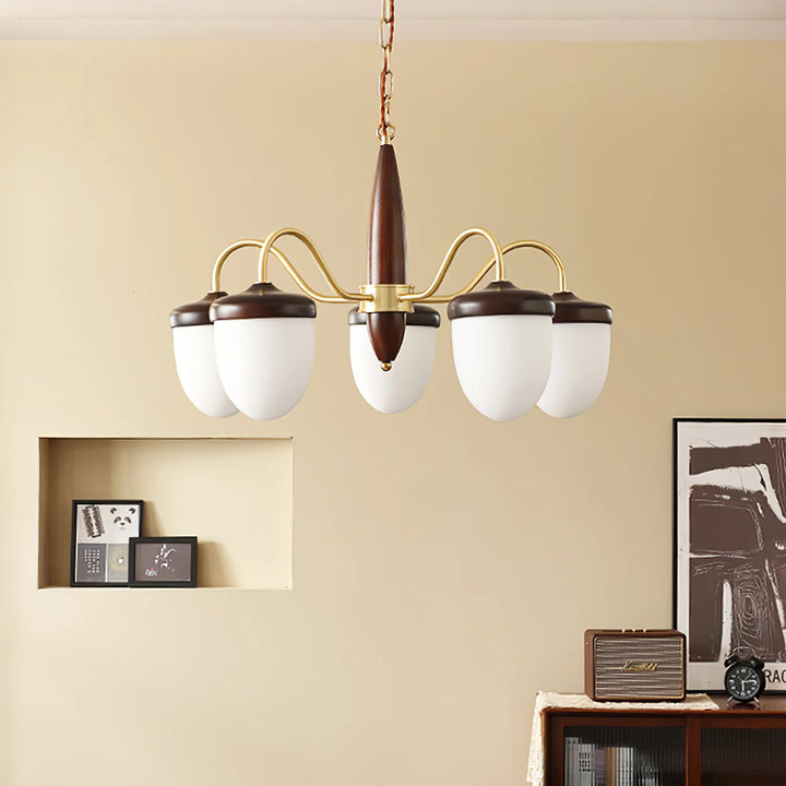 Hazelnut Branch Chandelier 3