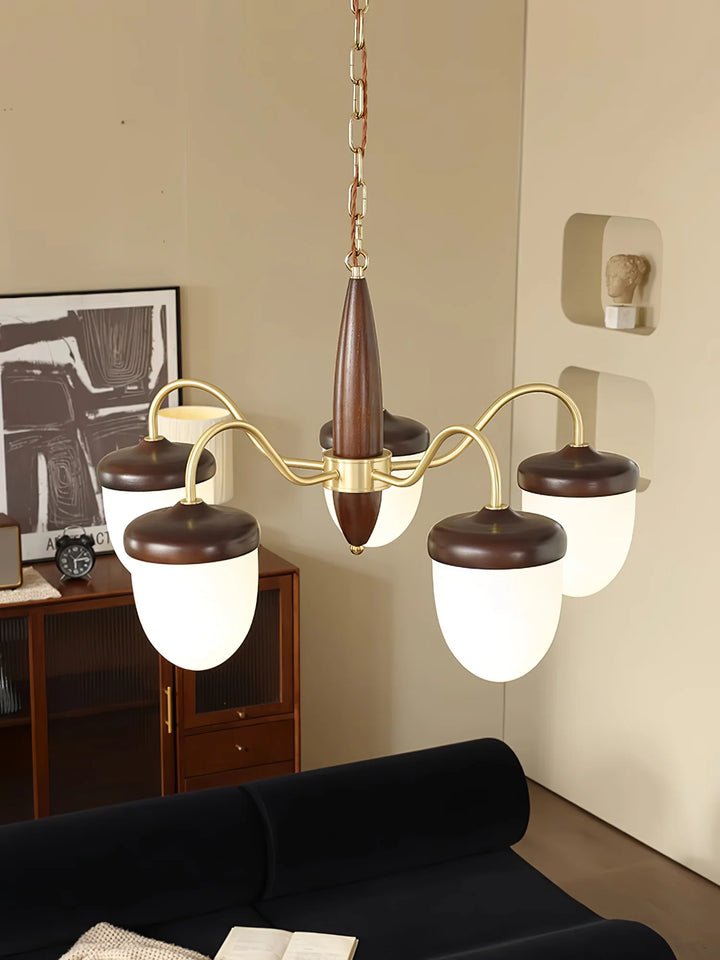 Hazelnut Branch Chandelier 6