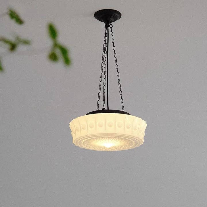 Zen Milk Glass Pendant Light