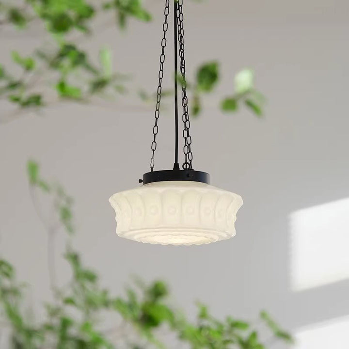 Zen Milk Glass Pendant Light