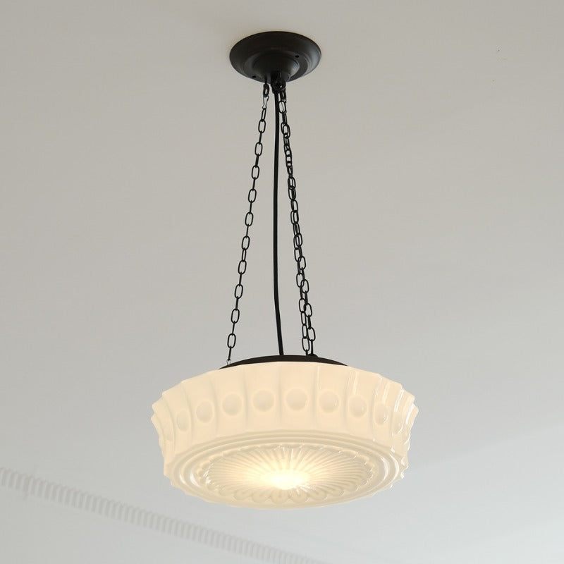 Zen Milk Glass Pendant Light