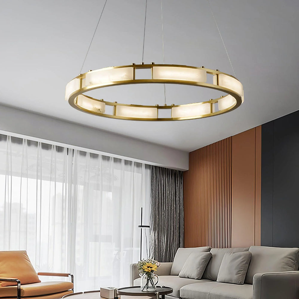 Hubbardton Alabaster Chandelier 15