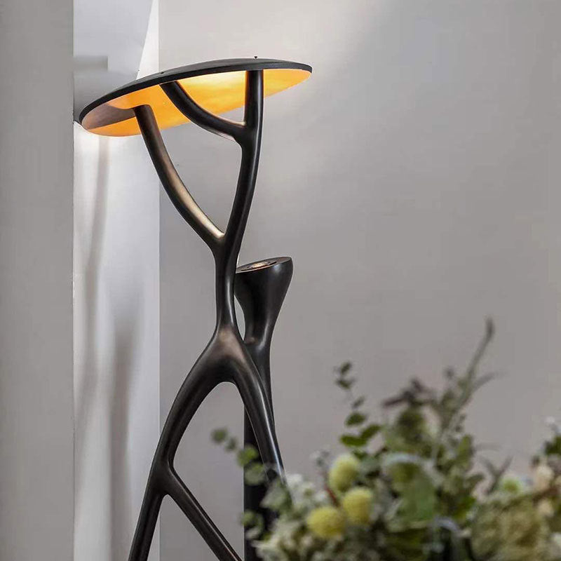 Human Standing Floor Lamp in garden