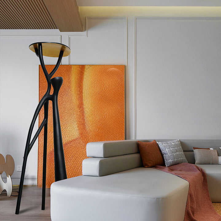 Human Standing Floor Lamp in lounge by the sofa
