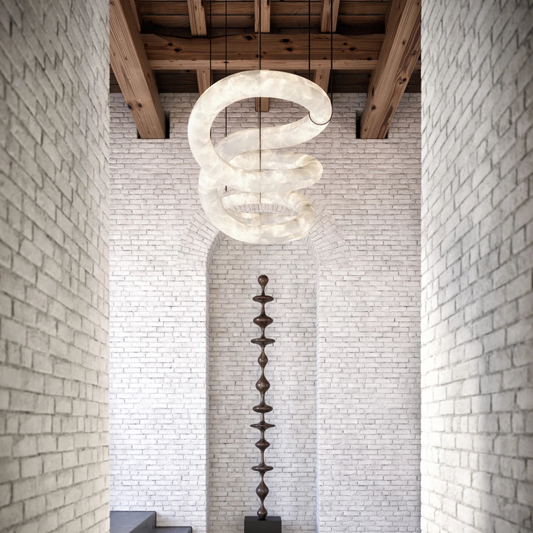 Infinite Glow Alabaster Chandelier