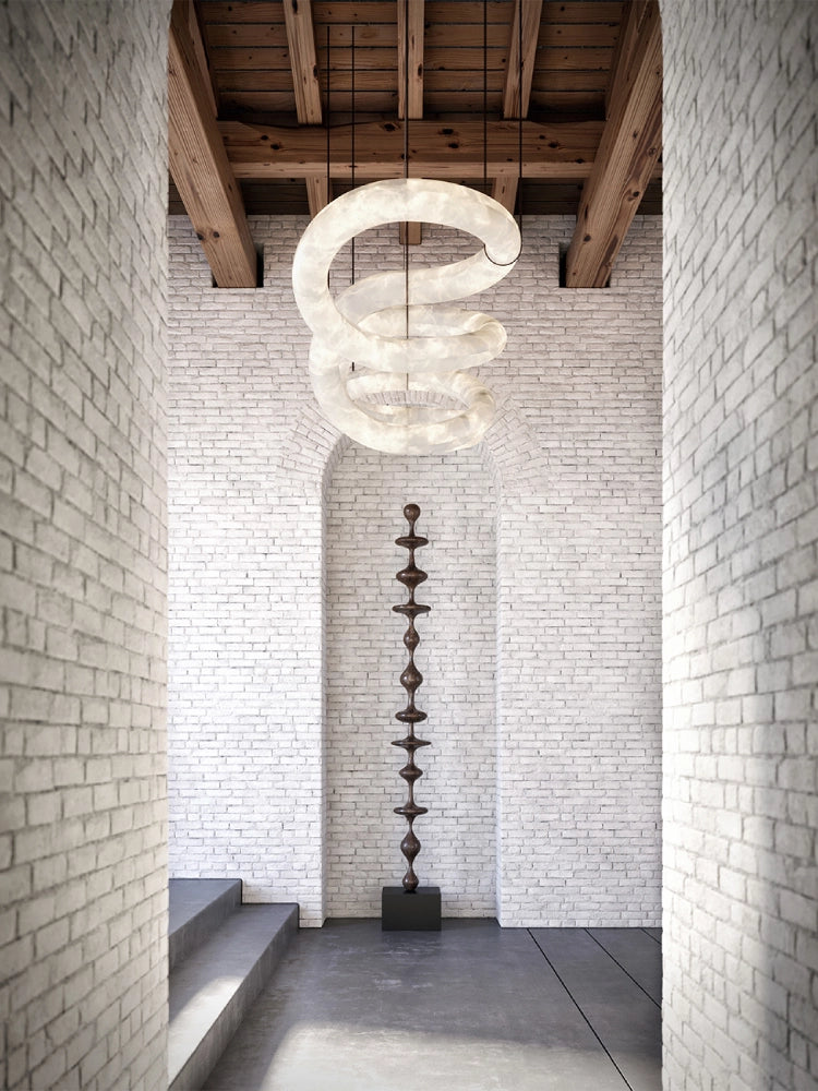 Infinite Glow Alabaster Chandelier