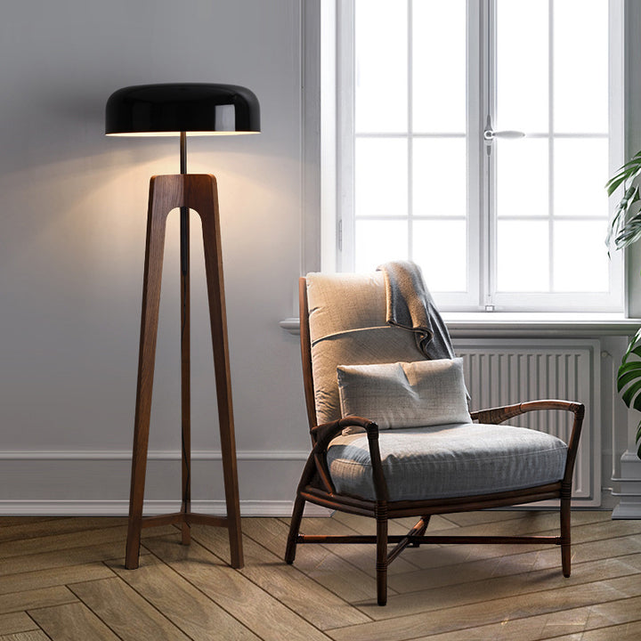 Italian Walnut Floor Lamp 4