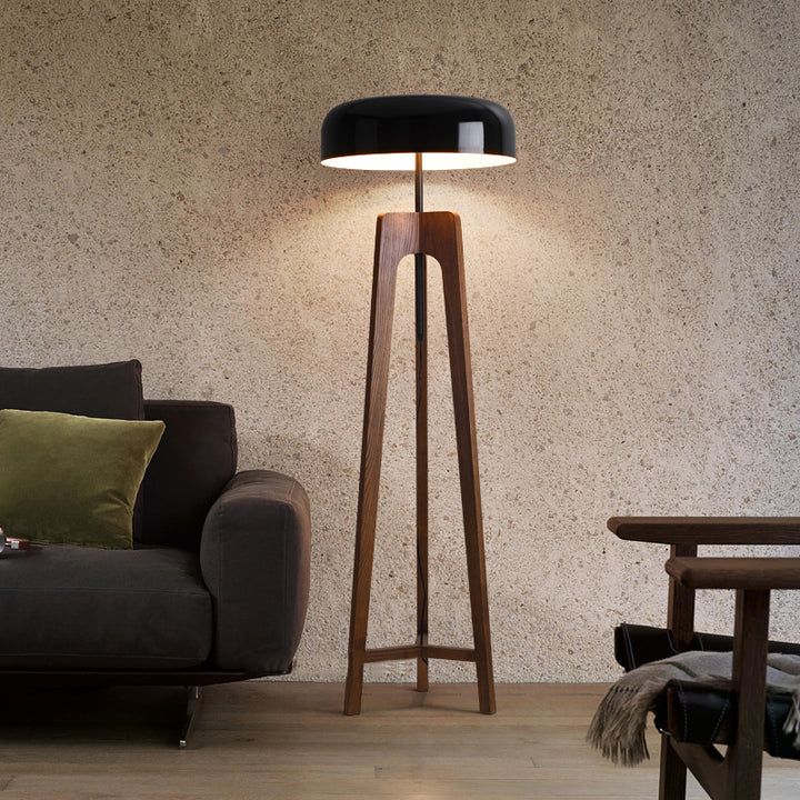 Italian Walnut Floor Lamp 8