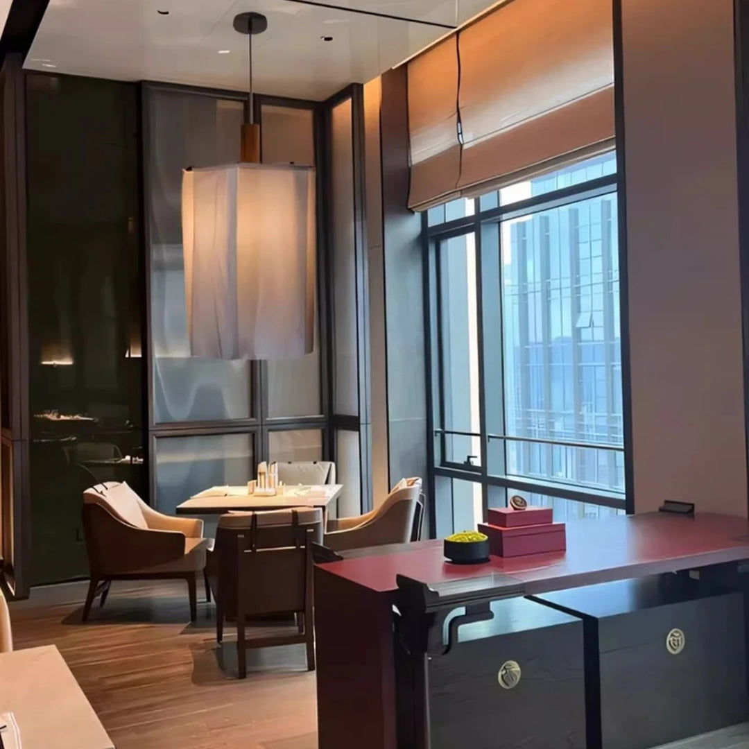 Lampe suspendue Naomi de style japonais