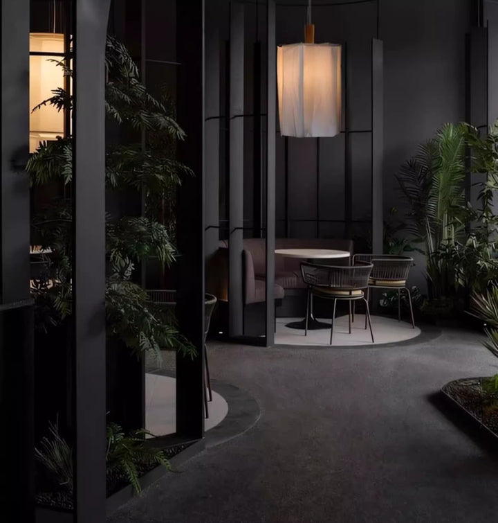 Lampe suspendue Naomi de style japonais