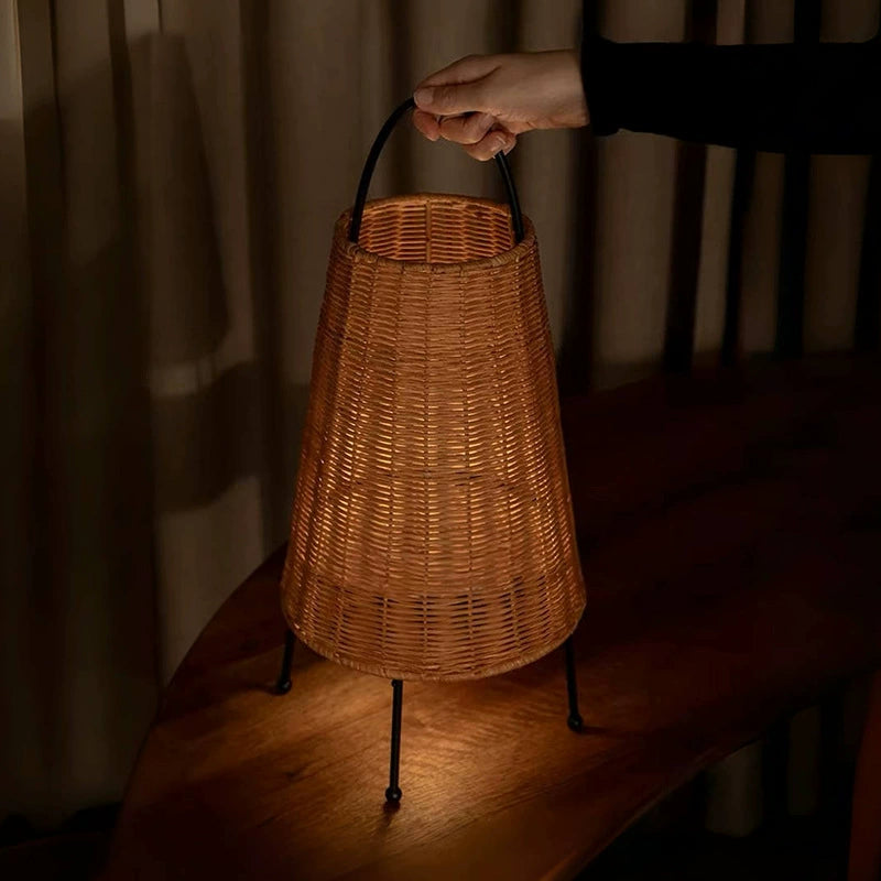 Java Lamp Table Rattan Japanese Rattan Art Table Lamp – Dekoorlight