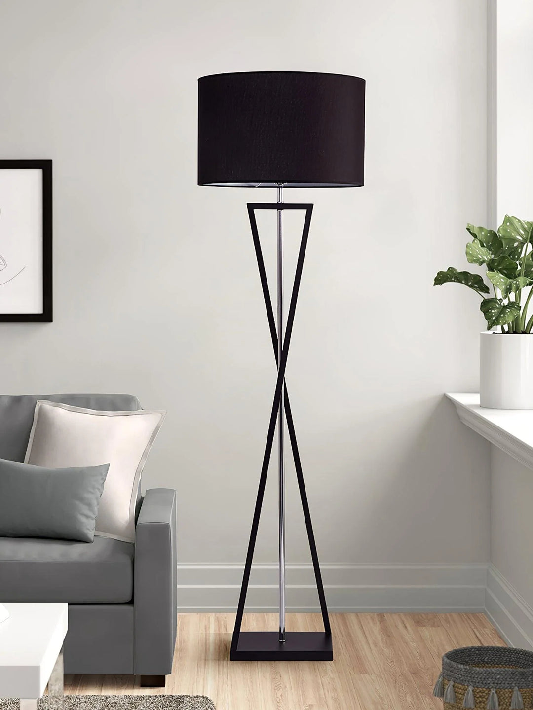 Kaden Black Floor Lamp