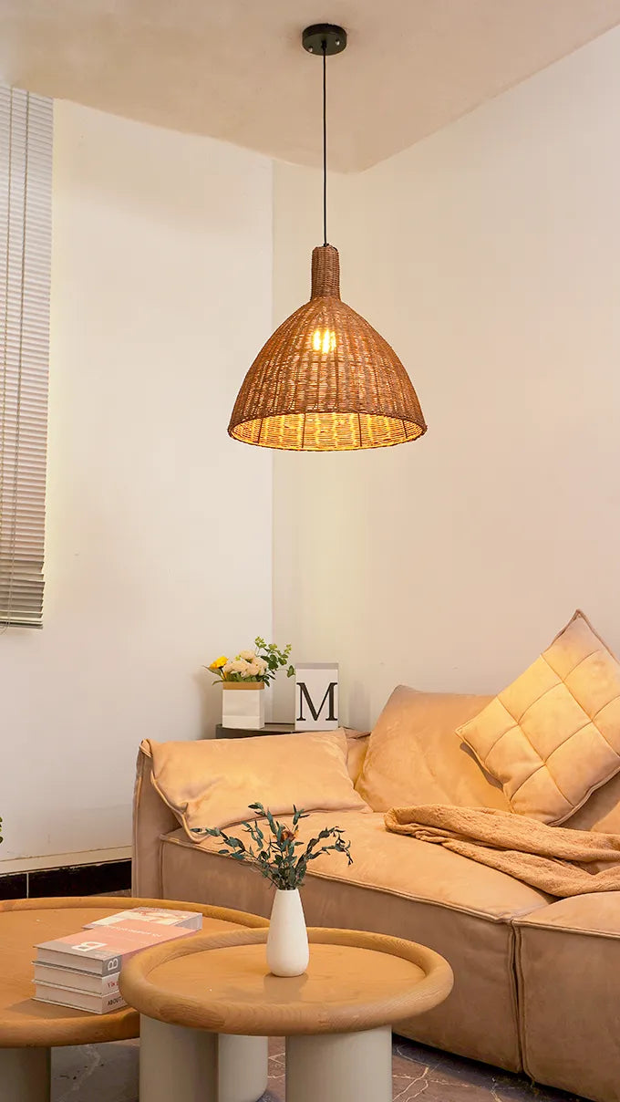 Kalani Rattan Pendant Light New 4