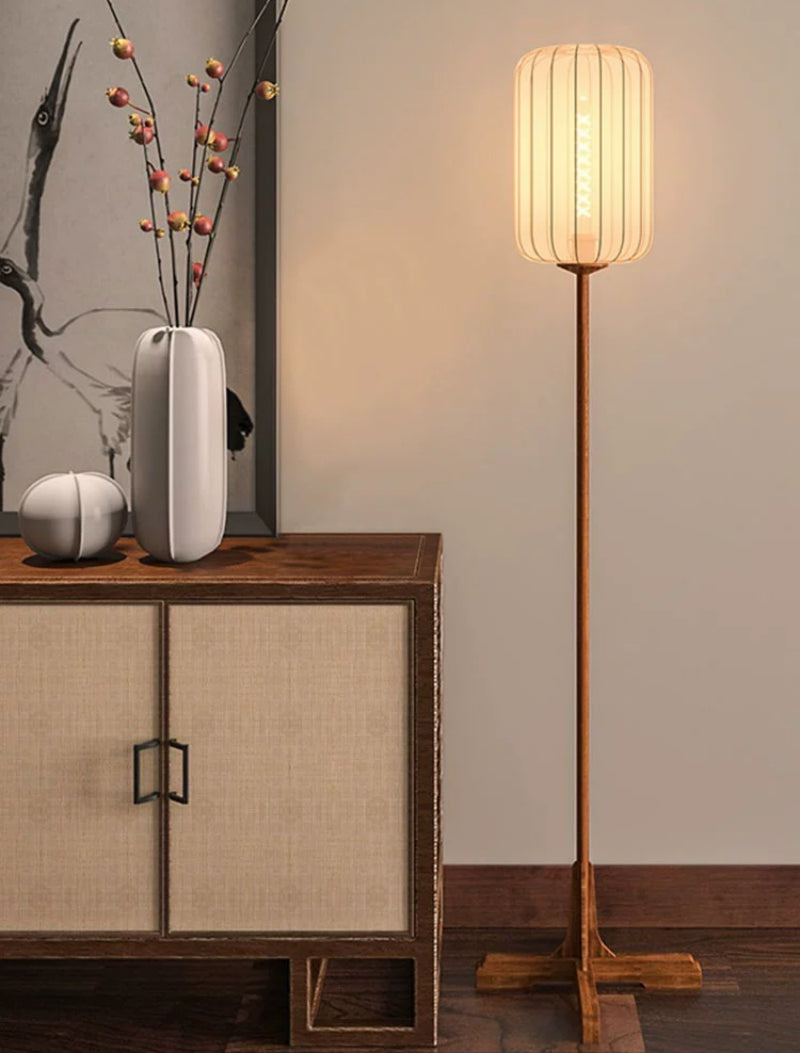 Lantern Cloth Art Floor Lamp