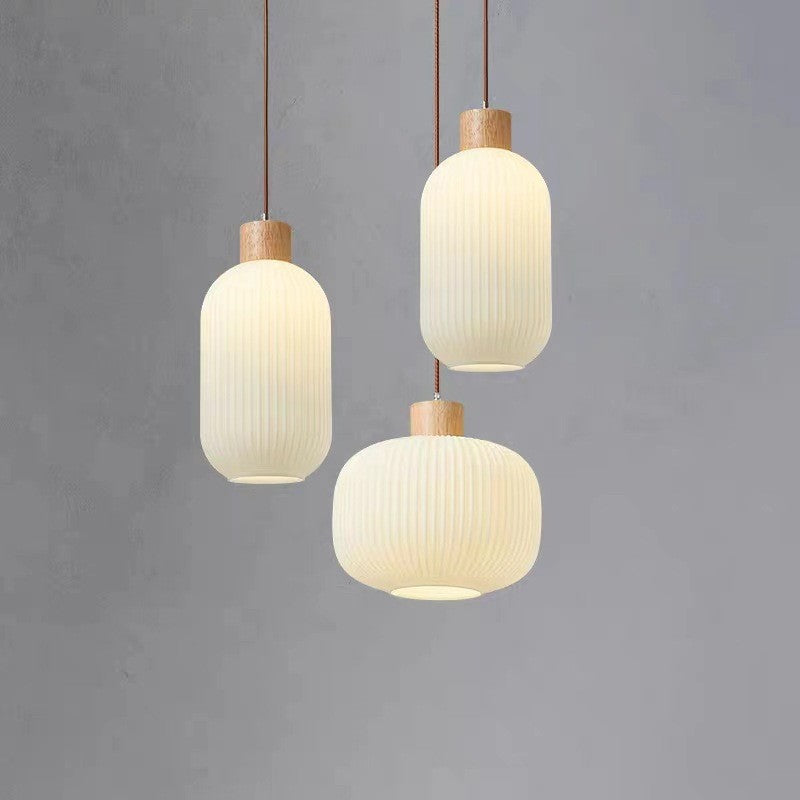 Lantaarn glazen hanglamp