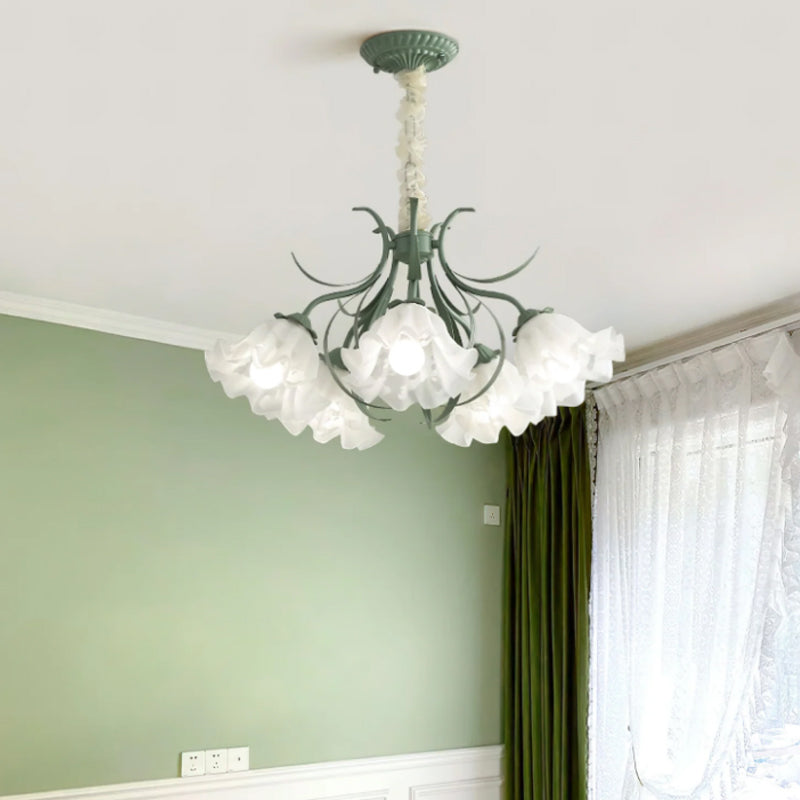 Lily of The Valley Flower Glass Chandelier 10