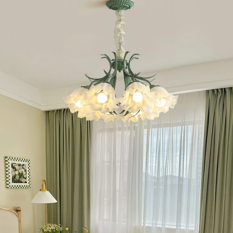 Lily of The Valley Flower Glass Chandelier 11