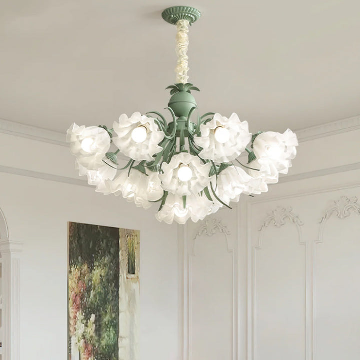 Lily of The Valley Flower Glass Chandelier 13