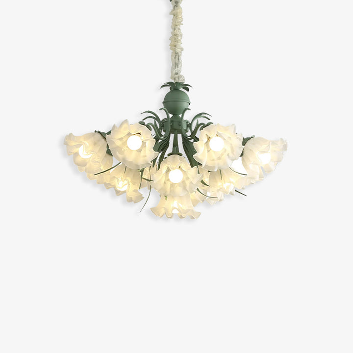 Lily of the Valley Flower Glass chandelier 0