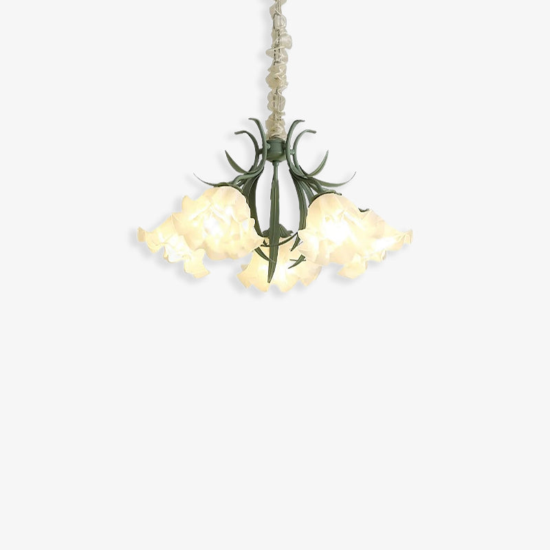 Lily of the Valley Flower Glass chandelier 01