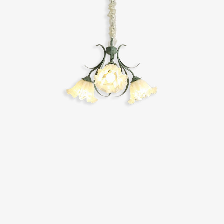 Lily of the Valley Flower Glass chandelier 02