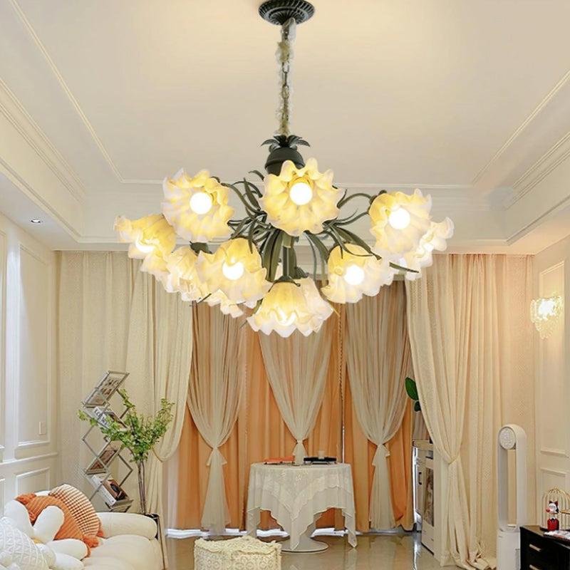 Lily of the Valley Flower Glass chandelier 3