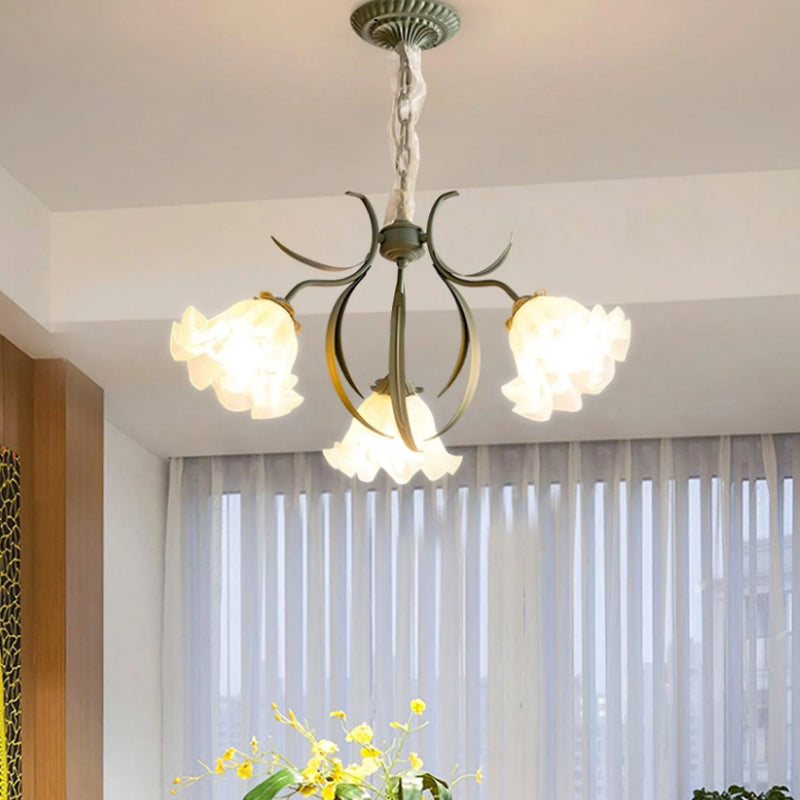 Lily of the Valley Flower Glass chandelier 4