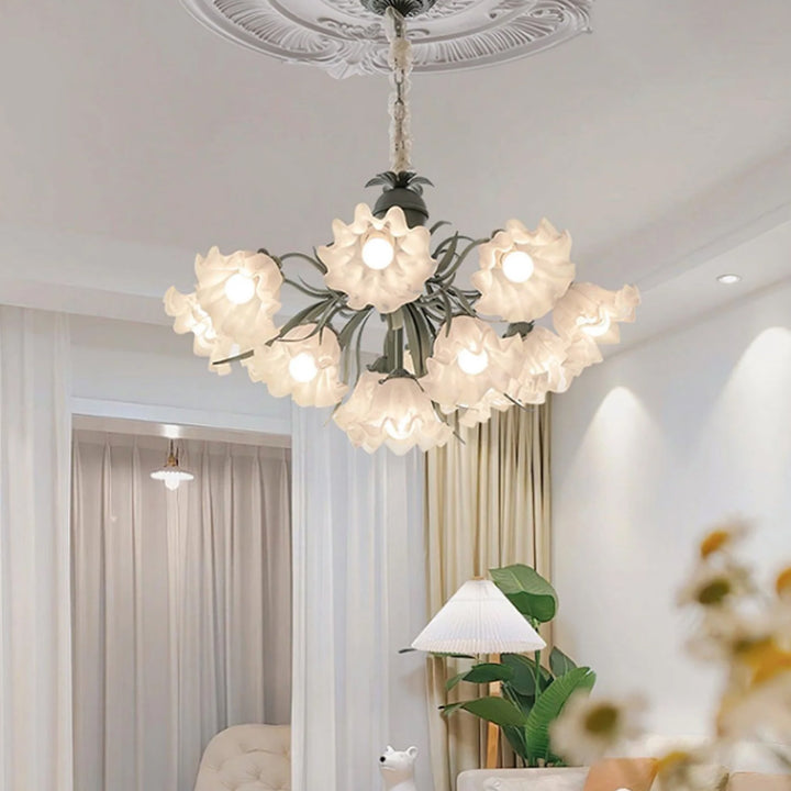 Lily of the Valley Flower Glass chandelier 6