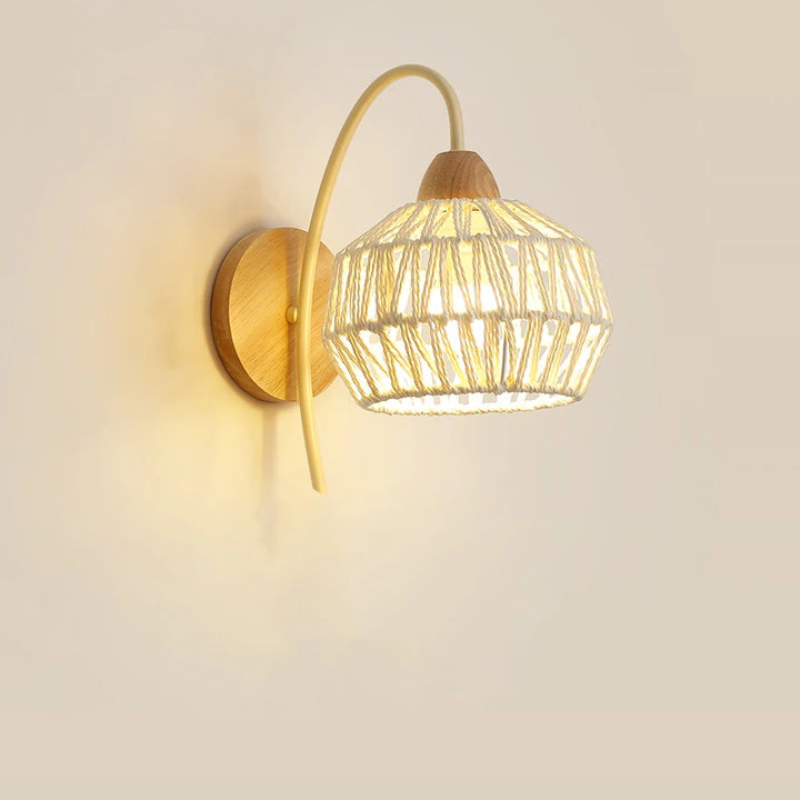 Log Woven Wall Lamp