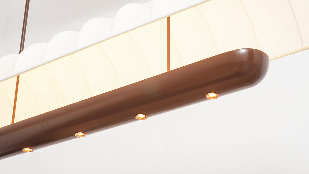 Long Fabric Chandelier New 13