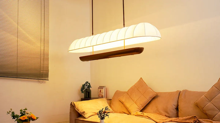 Long Fabric Chandelier New 3