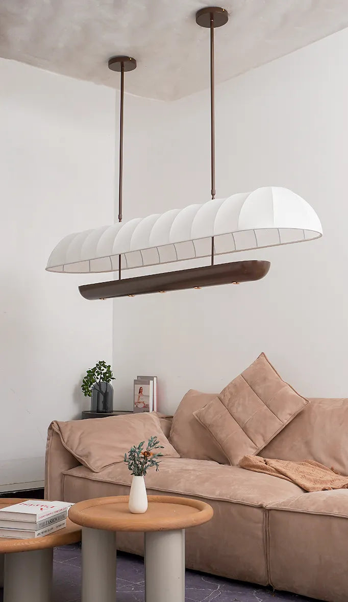 Long Fabric Chandelier New 6