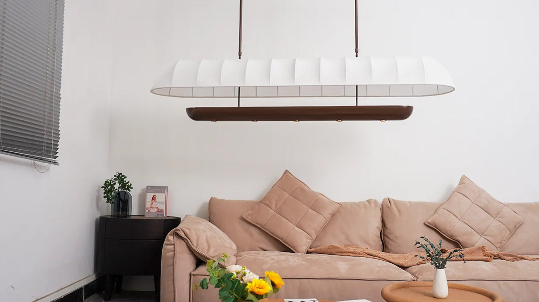 Long Fabric Chandelier New 7