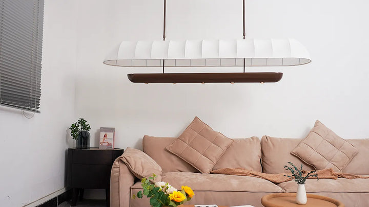 Long Fabric Chandelier New 7