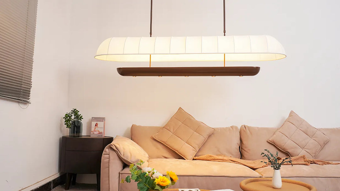 Long Fabric Chandelier New 8