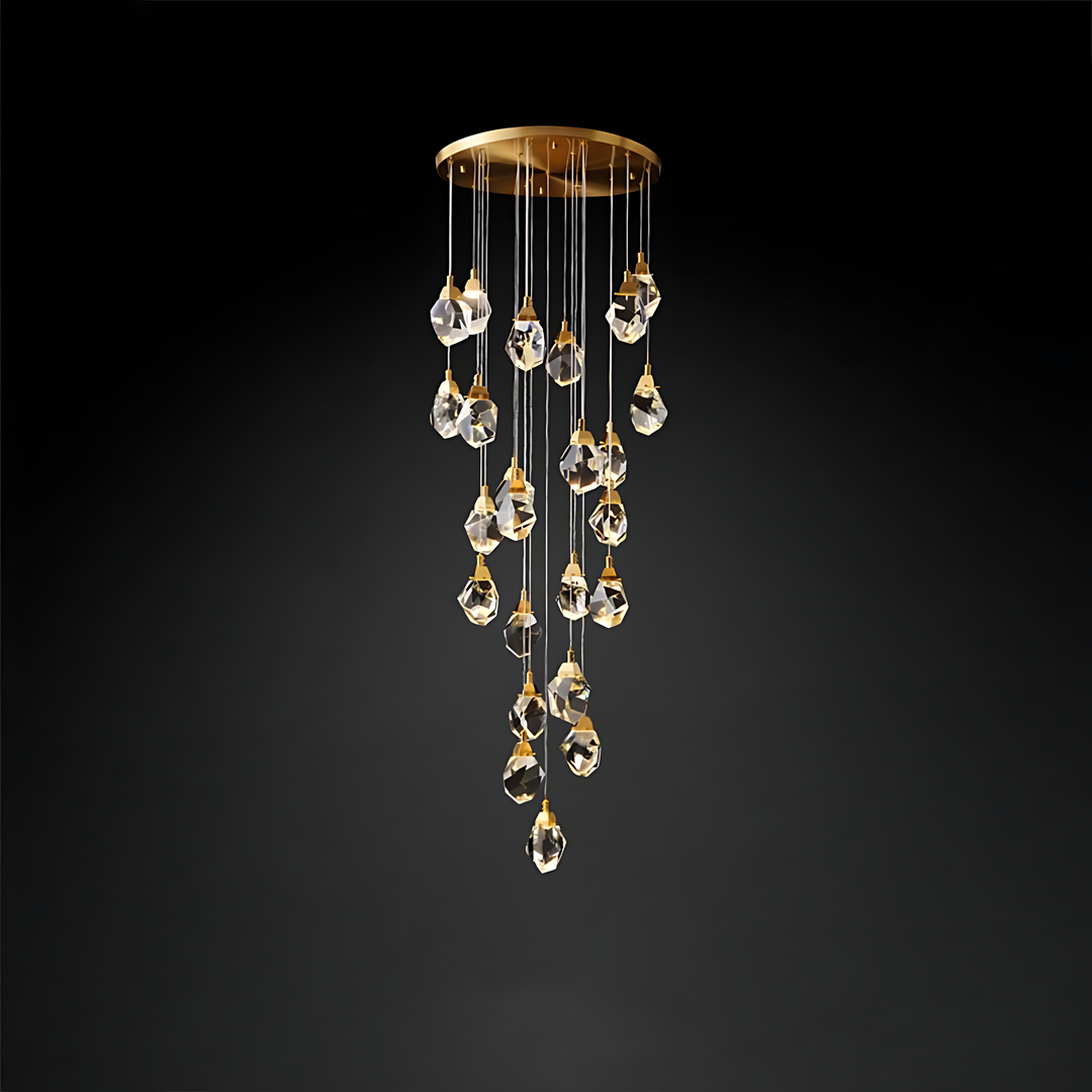 Luxe prisma kristallen hanglamp