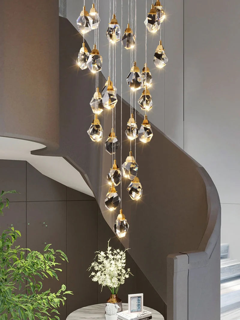 Luxe Prism Crystal Pendant Light