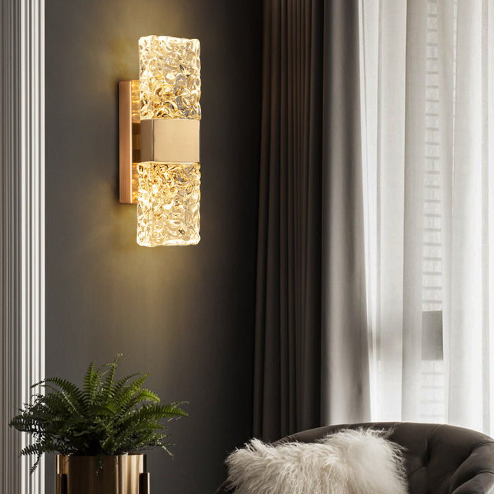 Luxury Crystal Wall Sconce in the bedroom
