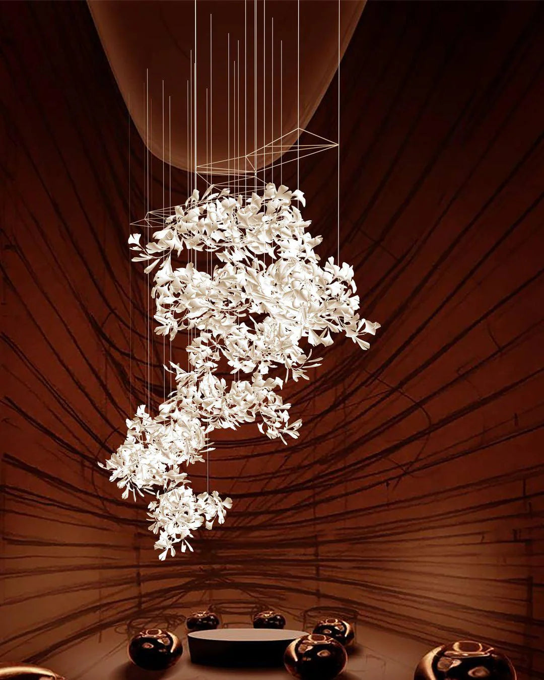 Luxury Gingko Chandelier 1