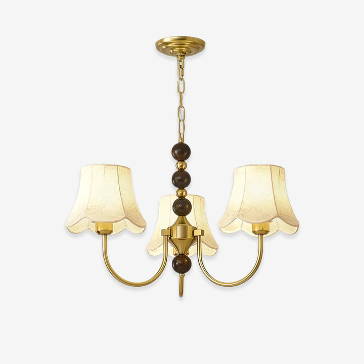 Luxury Orchid Fabric Chandelier 13