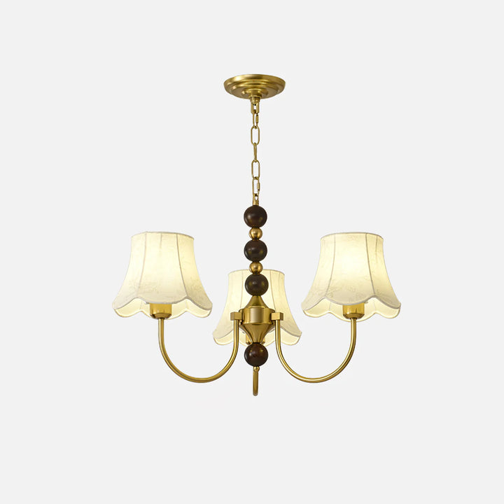 Luxury Orchid Fabric Chandelier 14