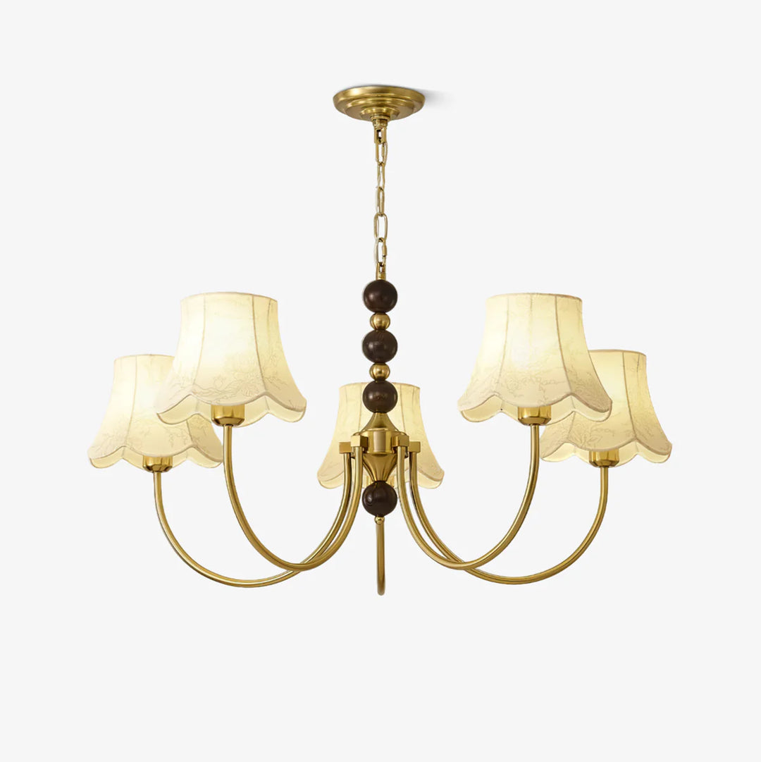 Luxury Orchid Fabric Chandelier 15